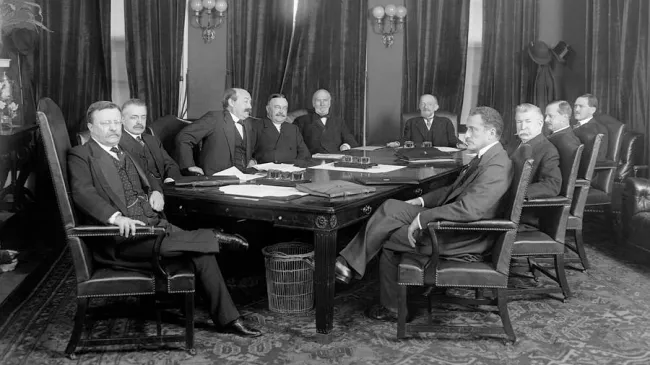 Theodore Roosevelt and his Cabinet, including Charles Bonaparte